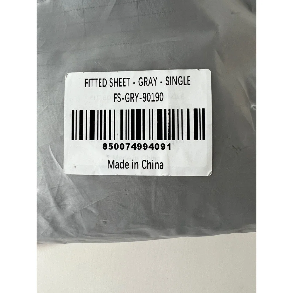 The Grounding Co Gray Single Fitted Sheet Earthing Conductive Single/Twin NEW